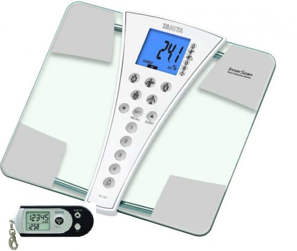 Tanita BC-587 200Kg Max Capacity InnerScan Body Composition Scale + Pedometer PD724 Free