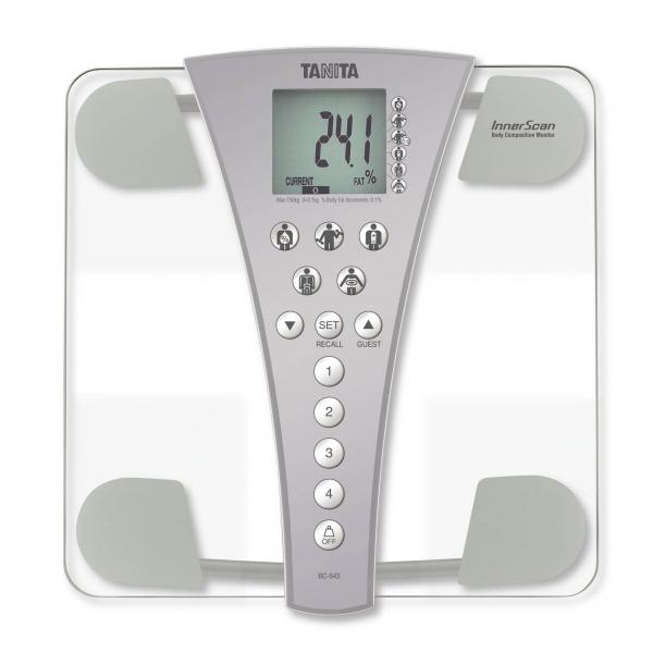 Tanita BC 543 Innerscan Family Body Composition Monitor 150kg Max + Pedometer PD724 Free