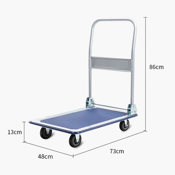 Heavy Duty Folding Trolley Cart 150Kg Platform Flat Hand Barrow Sack Warehouse Folding Platform Trol