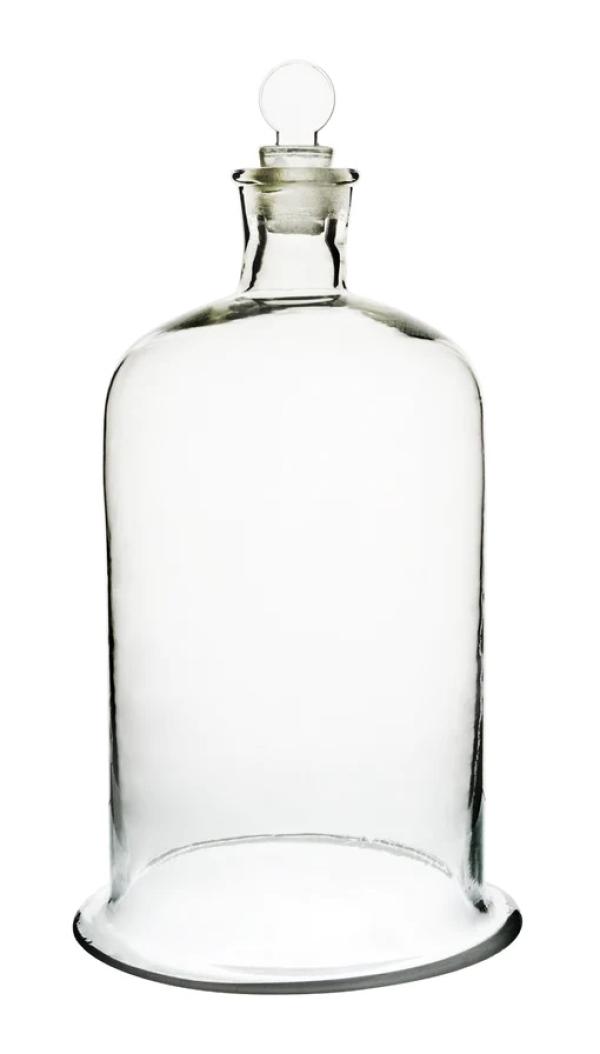 Glass bell jars with stopper